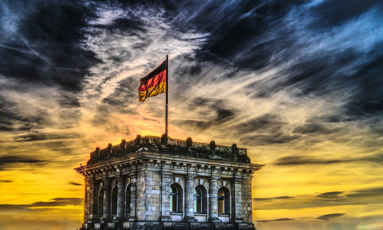 bundestag, german flag, reichstag